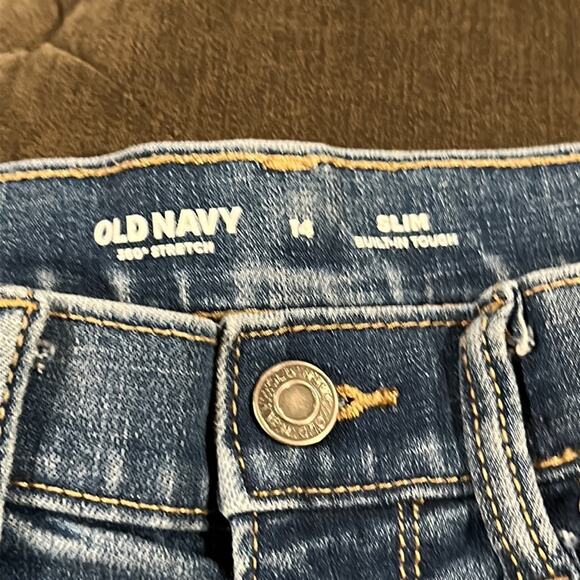 Old navy stretch ripped jeans size 14 - Picture 3 of 3